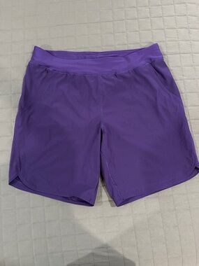 Lands' End Purple Board Shorts with Side Pockets